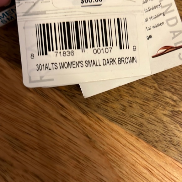 Rainbow wide strap flip flops dark brown - Picture 5 of 6